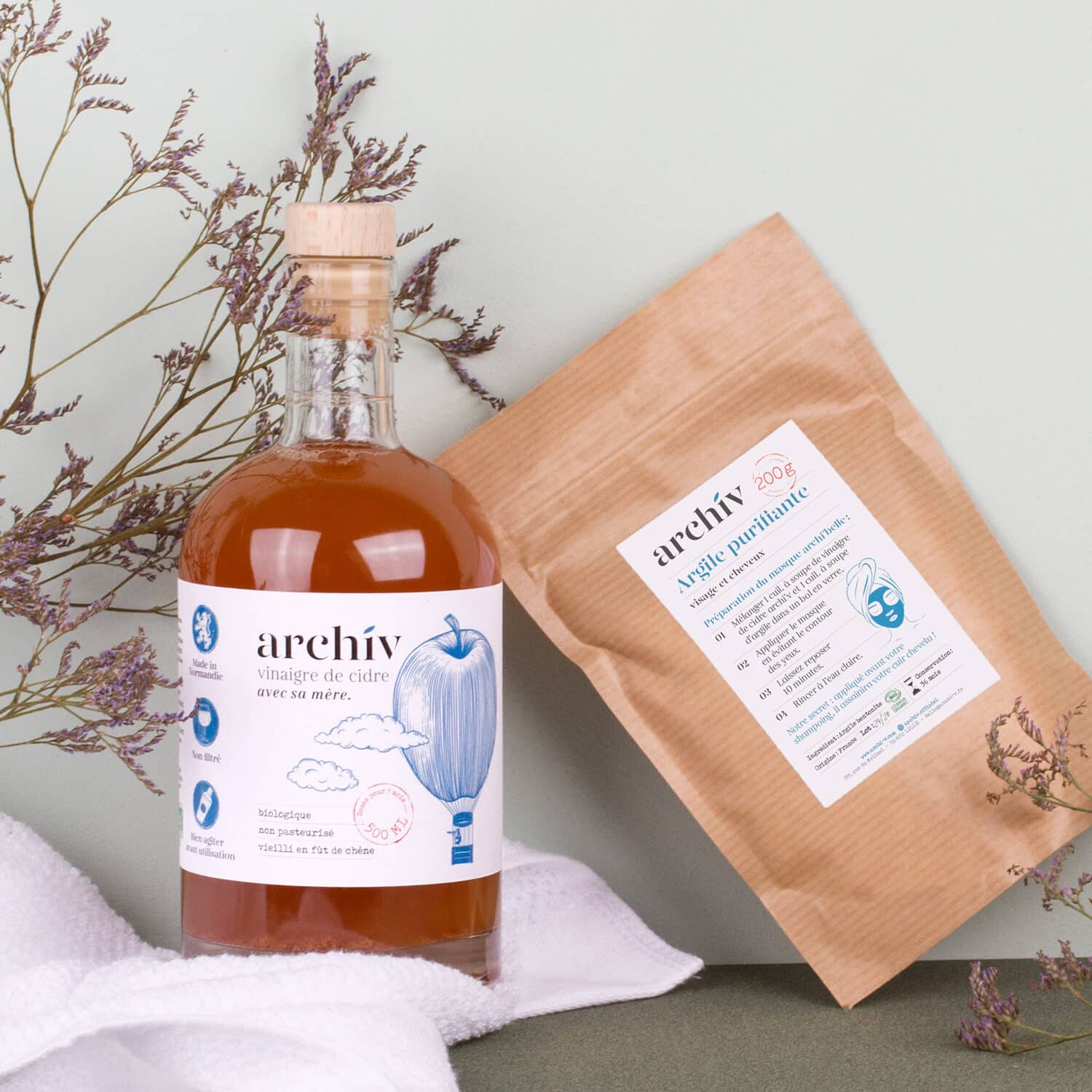 Archi’v, du vinaigre de cidre avec des pommes riches en polyphénols