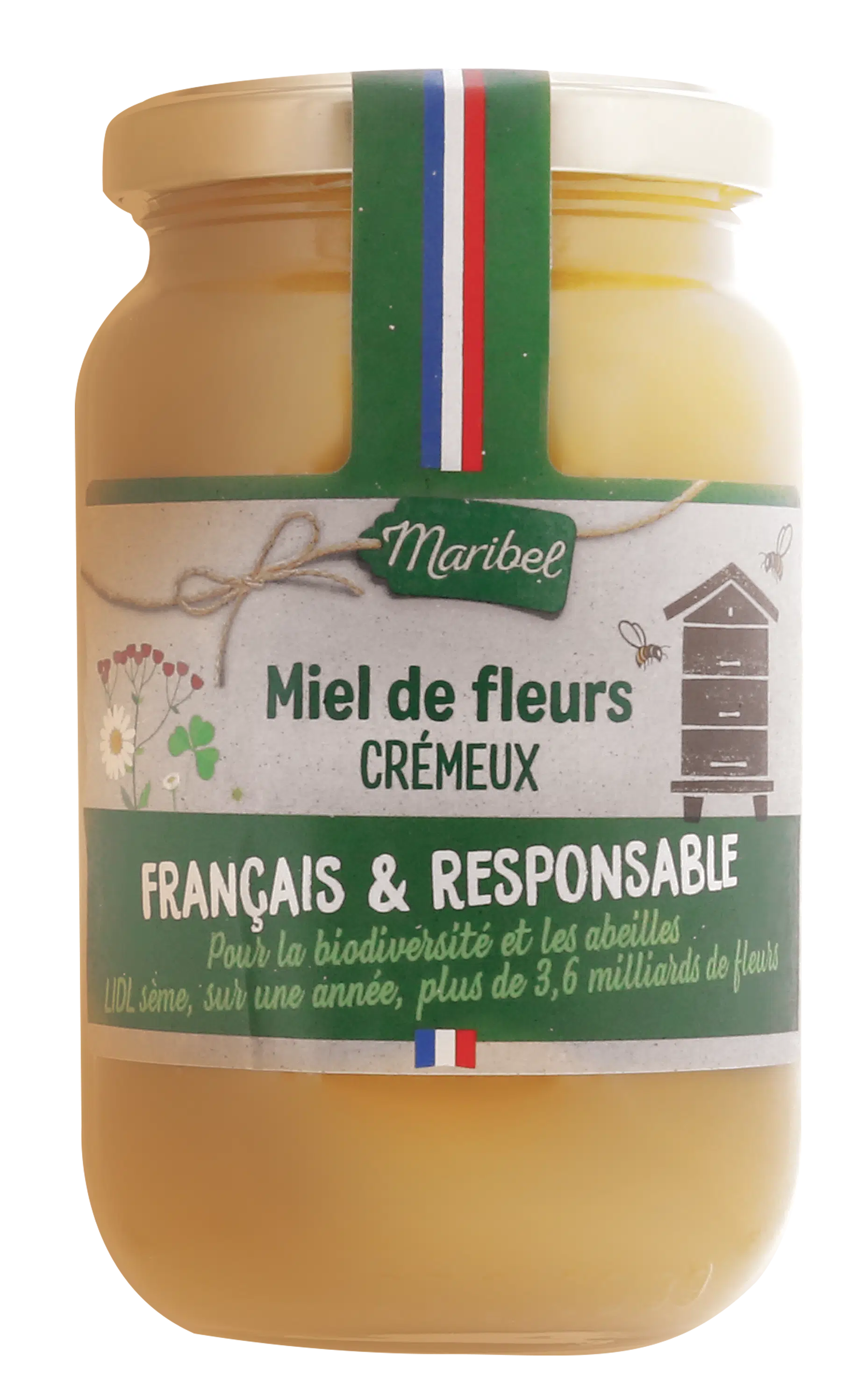 Miel crémeux français & responsable - Maribel - 500 g