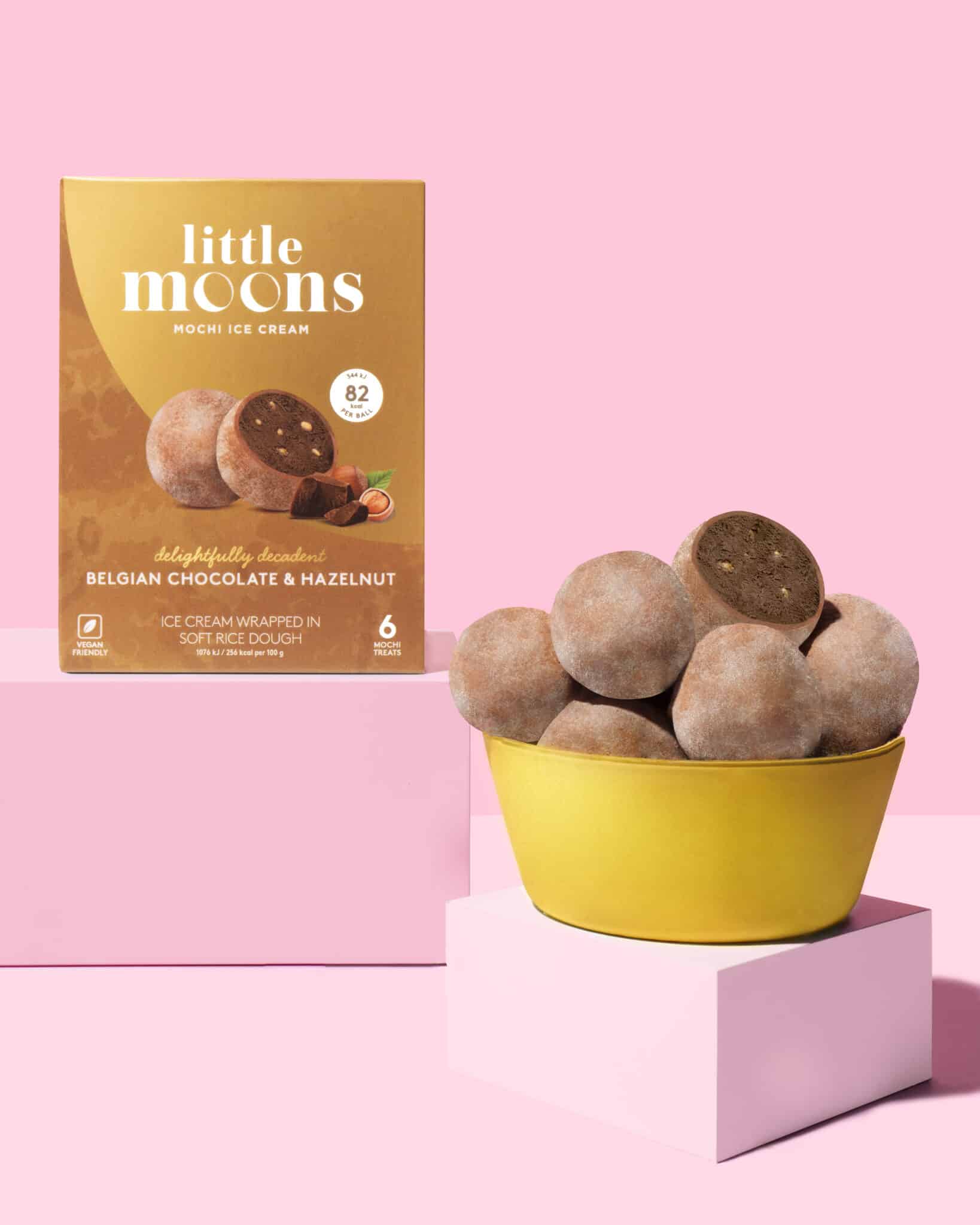 Little Moons, des mochis saveur chocolat belge et noisettes pour les fêtes Le Café de La Mode
