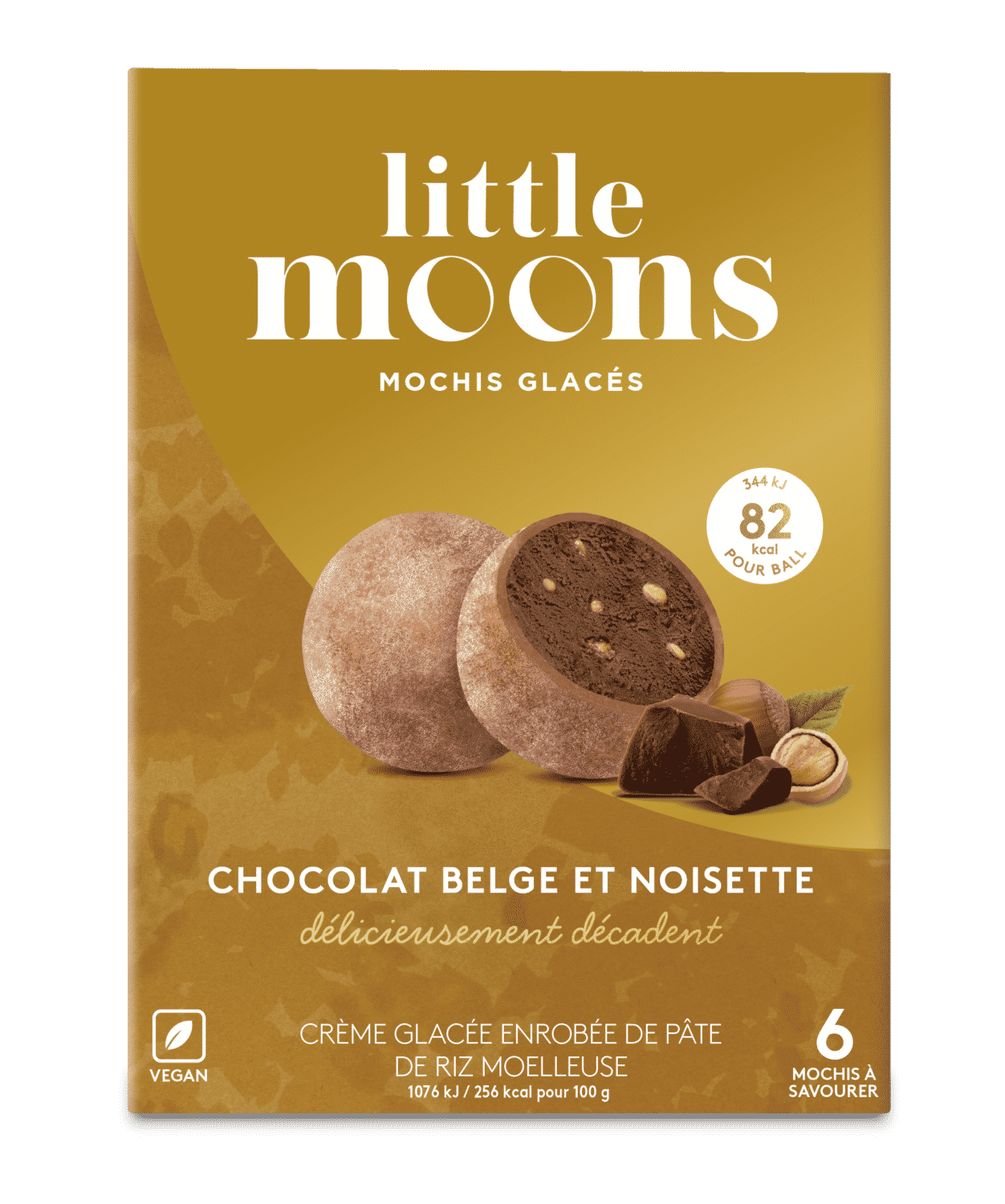 Little Moons, des mochis saveur chocolat belge et noisettes pour les fêtes