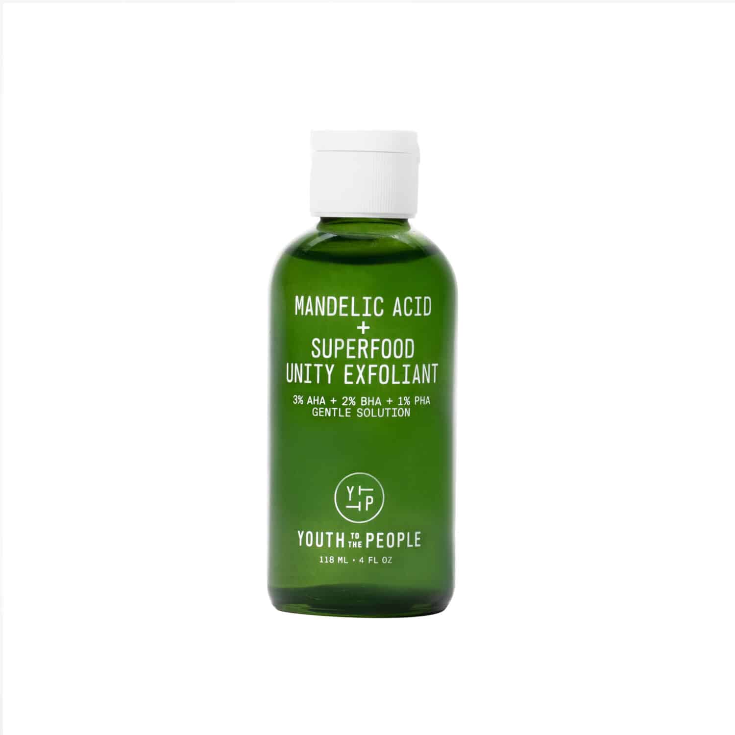 MANDELIC ACID + SUPERFOOD UNITY EXFOLIANT de Youth To The People un tonique exfoliant ultra-doux