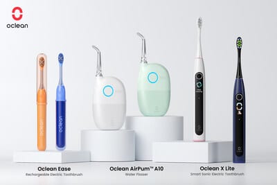 Découvrez les nouveaux produits Oclean pour un sourire éclatant.