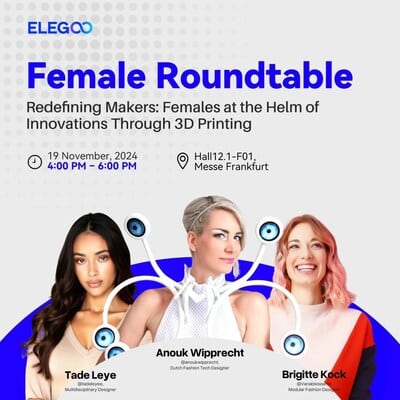 Elegoo dévoile innovations en 3D et mode à Formnext 2024.