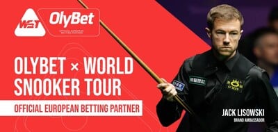 OlyBet devient partenaire officiel du World Snooker Tour.