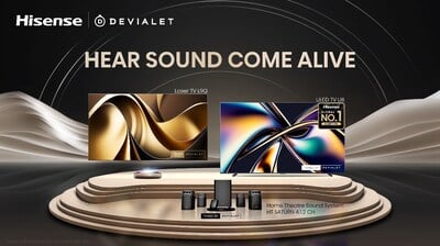Hisense et Devialet lancent des produits innovants pour un son et une image optimisés.